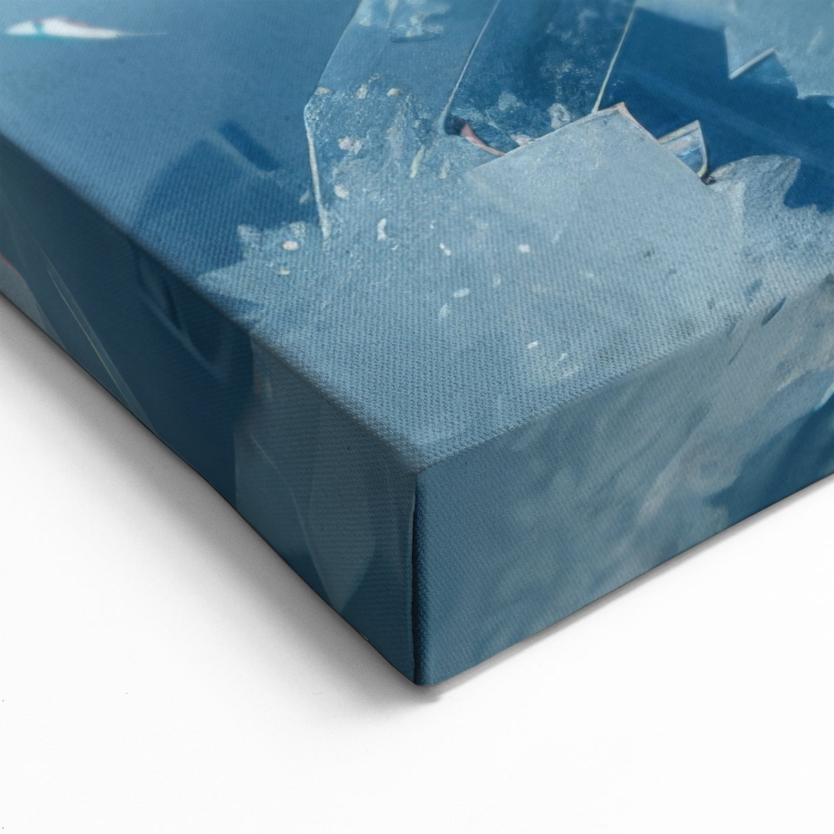 Crystalline Beauty: Ice and Frost Art – Winter Wall Decor Nature Close-Up