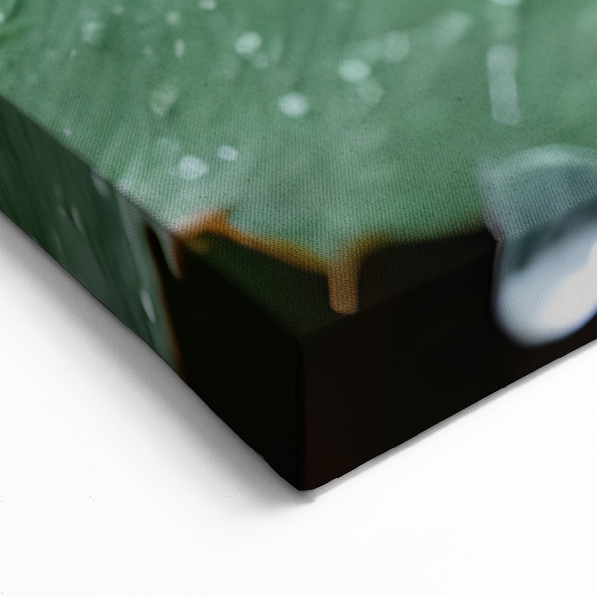 Nature Close-Up Water Photography Art – Scenic Leaf Water Wall Decor