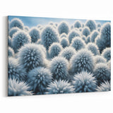 Frozen Field: Ice and Frost Art – Winter Wall Decor Nature Close-Up