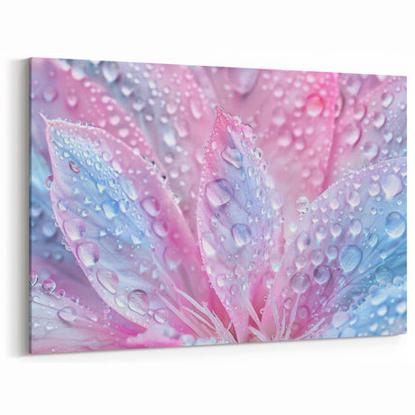 Floral Water Photography Art – Nature Close-Up Water-Themed Wall Decor