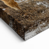 Mongolian Landscape Art – Bactrian Camel in Snowy Mongolian Desert