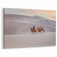 Gobi Desert Art Prints – Camel Caravan Crossing the Mongolian Dunes