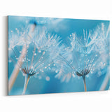 Nature Close-Up Water Art – Dandelion Seed with Dew Photography Wall Decor