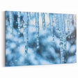 Icicle Elegance: Ice and Frost Art – Winter Nature Close-Up Wall Decor