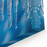 Crystal Clear Icicles: Ice and Frost Art – Winter Nature Wall Decor