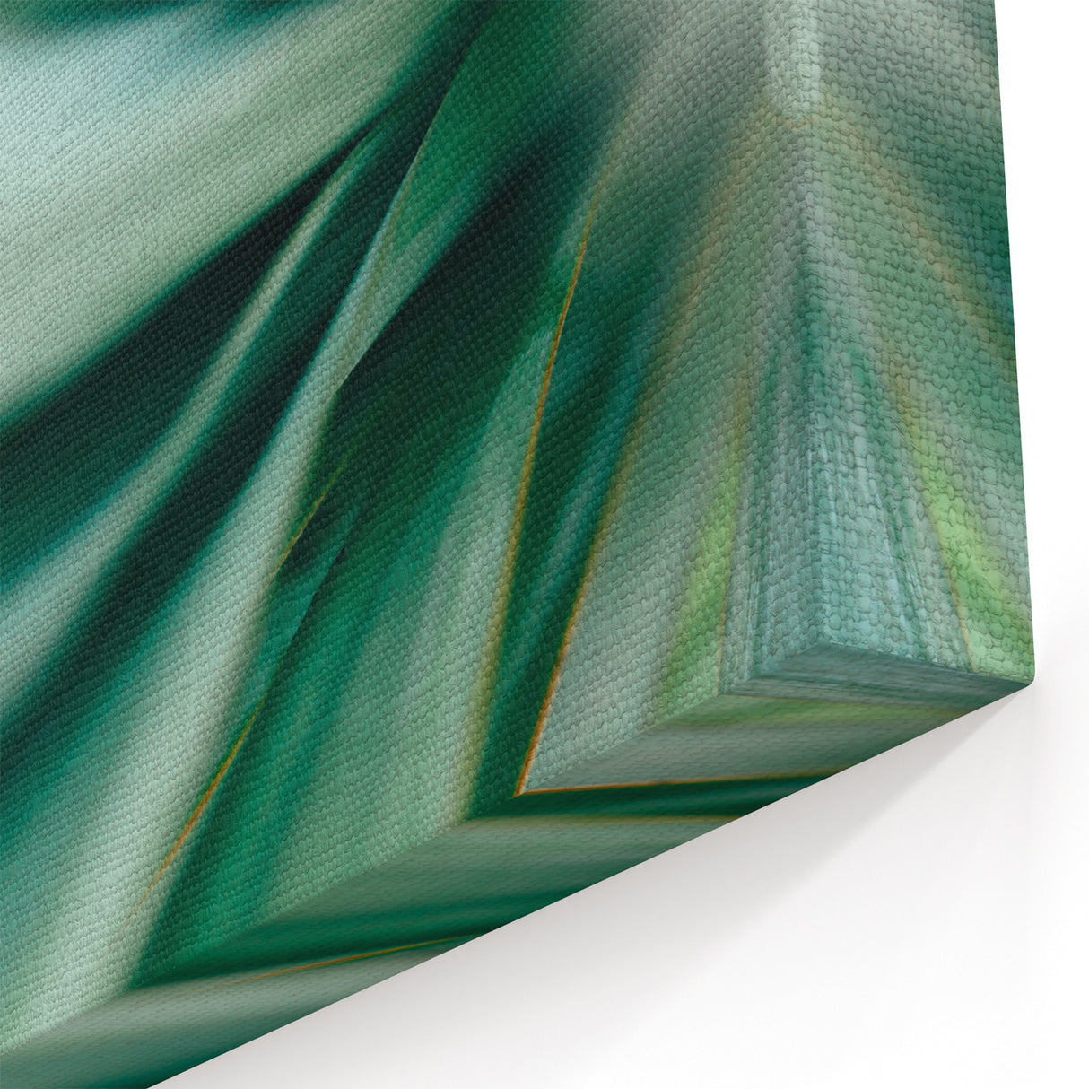 Abstract Green Leaf Art - Botanical Nature-Inspired Wall Decor for Homes
