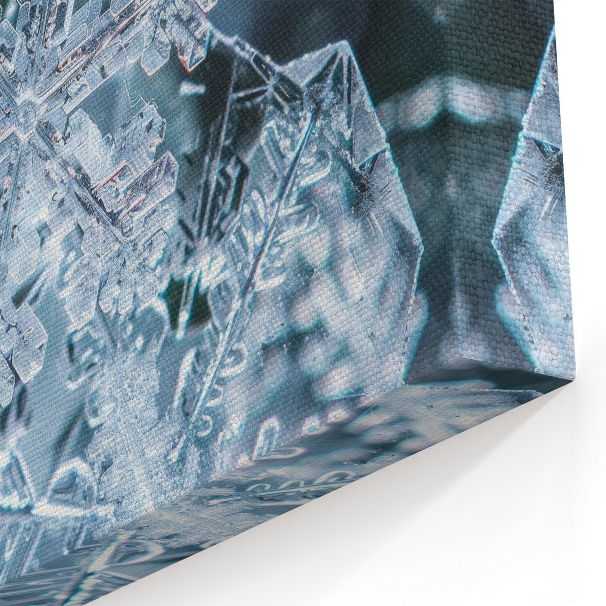 Intricate Snowflakes: Ice and Frost Art – Winter Nature Wall Decor