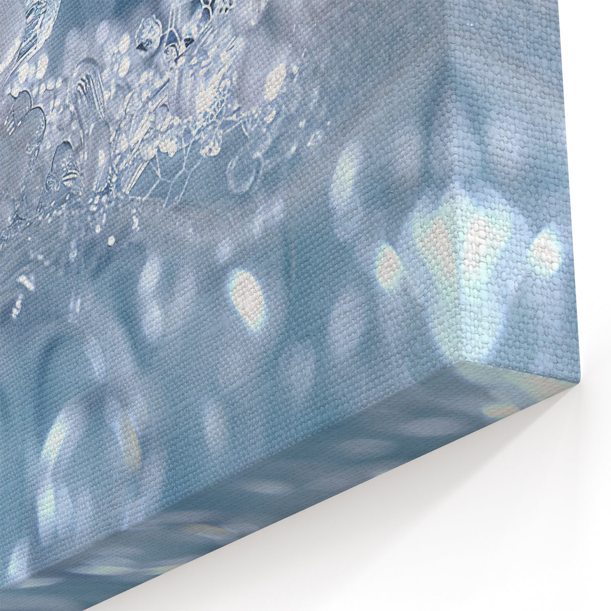 Frosted Elegance: Ice and Frost Art – Winter Nature Close-Up Wall Decor