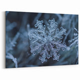 Frozen Perfection: Ice and Frost Art – Winter Snowflake Wall Decor