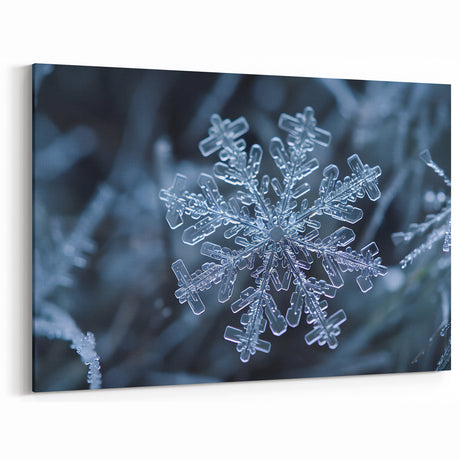 Frozen Perfection: Ice and Frost Art – Winter Snowflake Wall Decor