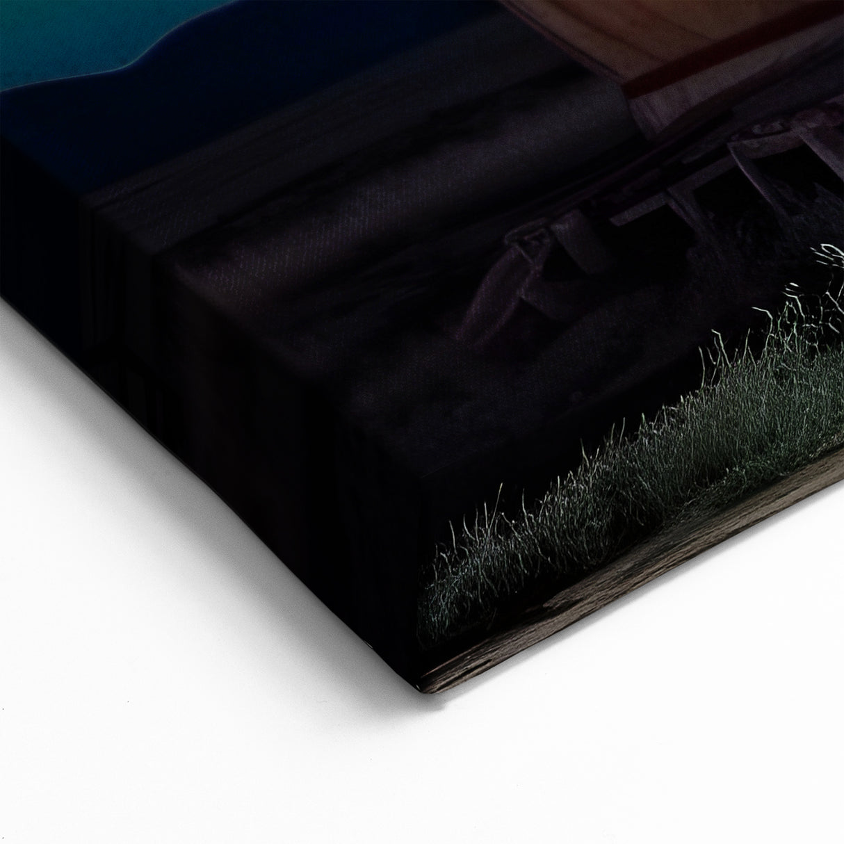 Mongolian Landscape Art - Yurt Under Starry Night Sky in Remote Mongolia