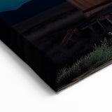 Mongolian Landscape Art - Yurt Under Starry Night Sky in Remote Mongolia