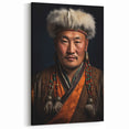 Traditional Mongolian Art - Portrait of a Man in Cultural Attire
