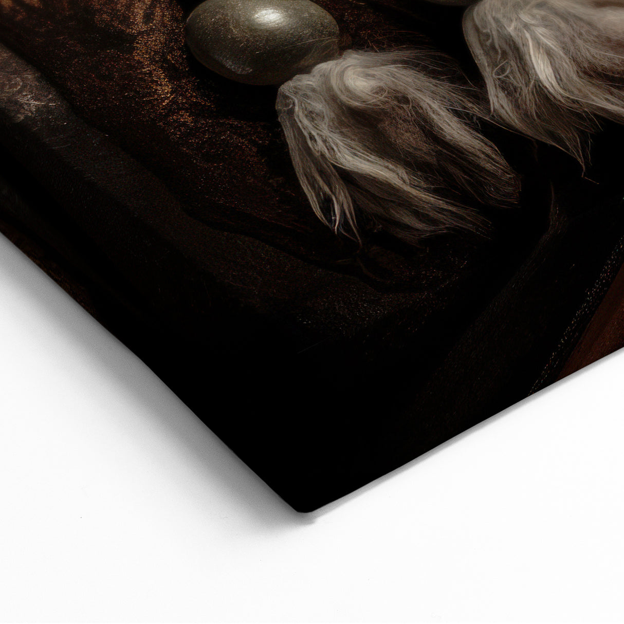 Traditional Mongolian Art - Portrait of a Man in Cultural Attire