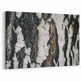 Bark Texture Close-Up Wall Art | Tree Canvas Prints for Modern Decor