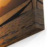 Sunset Silhouette of Fisherman Myanmar Wall Art - Inle Lake Heritage