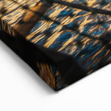 Traditional Fishermen Framed in Net Myanmar Wall Art - Inle Lake Scene