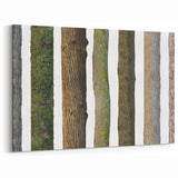 Tree Trunk Textures Wall Art | Nature Canvas Prints for Modern Decor