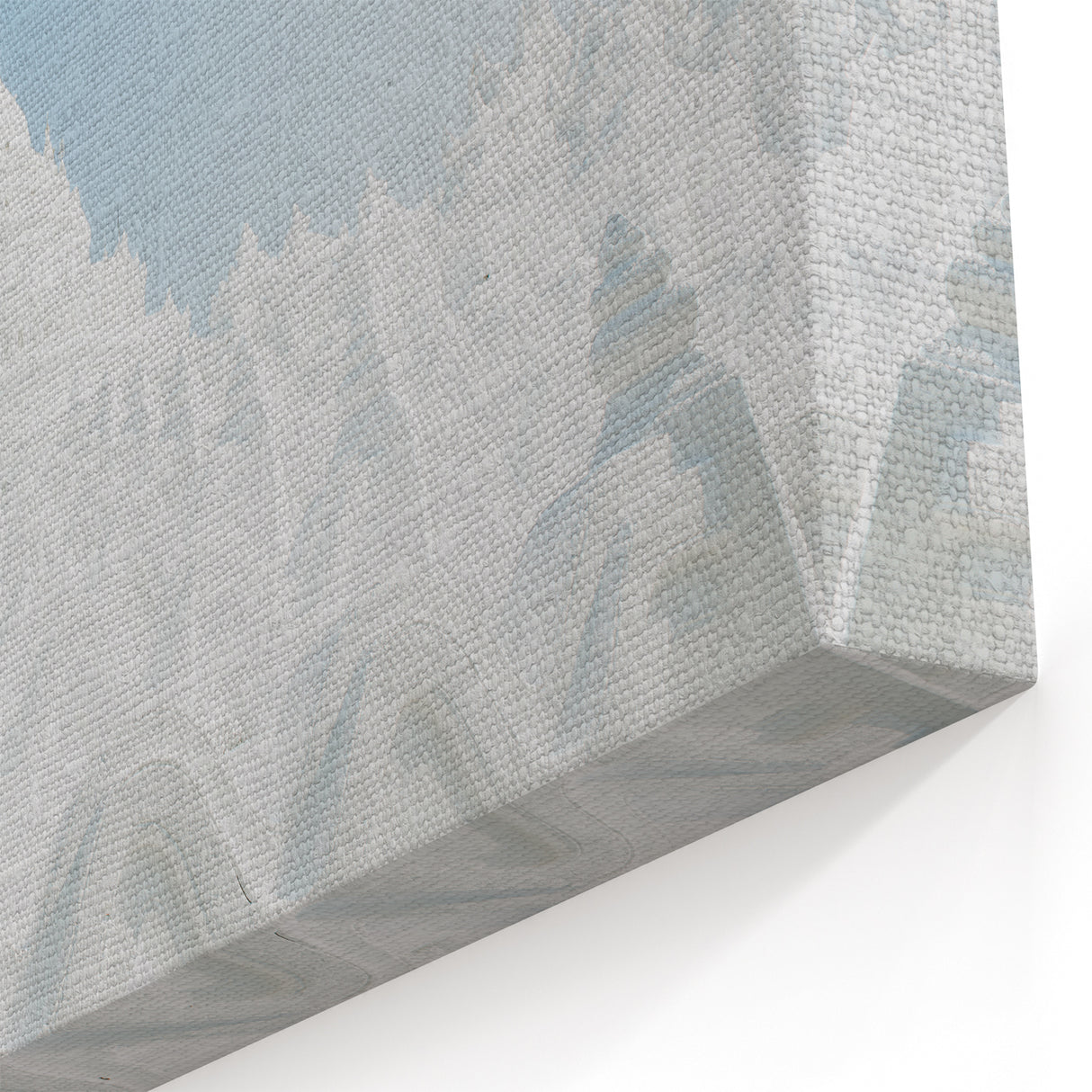 Monk with Red Umbrella Myanmar Wall Art - White Temple Minimalist Scene