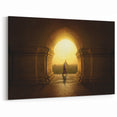 Serene Monk at Sunset Wall Art - Myanmar Culture & Landscape Prints