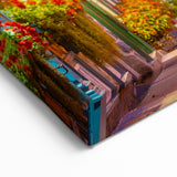 Charming Quebec Street Wall Art – Colorful Evening Cityscape Print