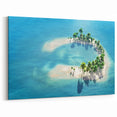 Maldives Wall Art - Stunning Ocean View Island Paradise Canvas Prints