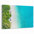 Tropical Beach Art - Scenic Maldives Canvas Prints with Ocean Views