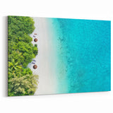Tropical Beach Art - Scenic Maldives Canvas Prints with Ocean Views