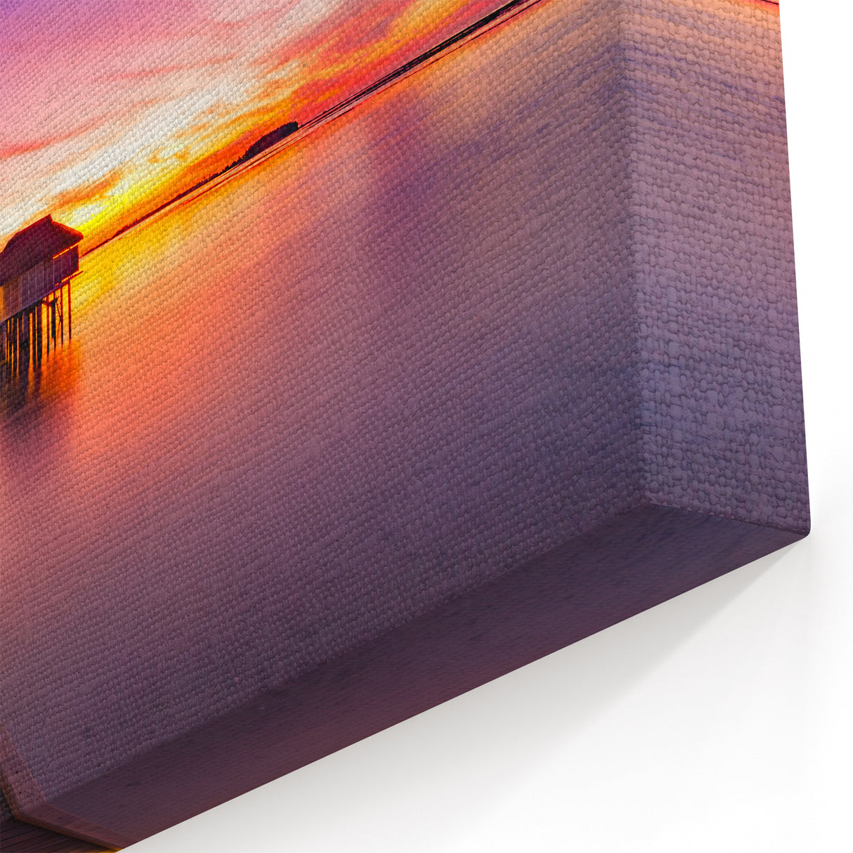 Maldives Sunset Wall Art - Stunning Tropical Beach Canvas Prints