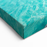 Maldives Ocean View Art - Tropical Pier Canvas Prints with Vibrant Waters