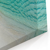 Relaxing Beach Art - Serene Maldives Ocean View with Lounge Canvas Print