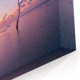 Hammock at Sunset Art - Tranquil Maldives Seascape Canvas Print