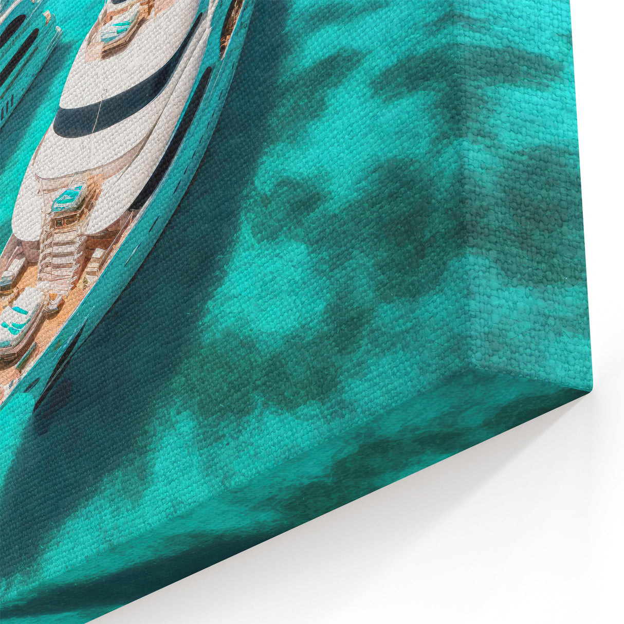 Luxury Yachts in Turquoise Waters – Scenic Maldives Wall Art