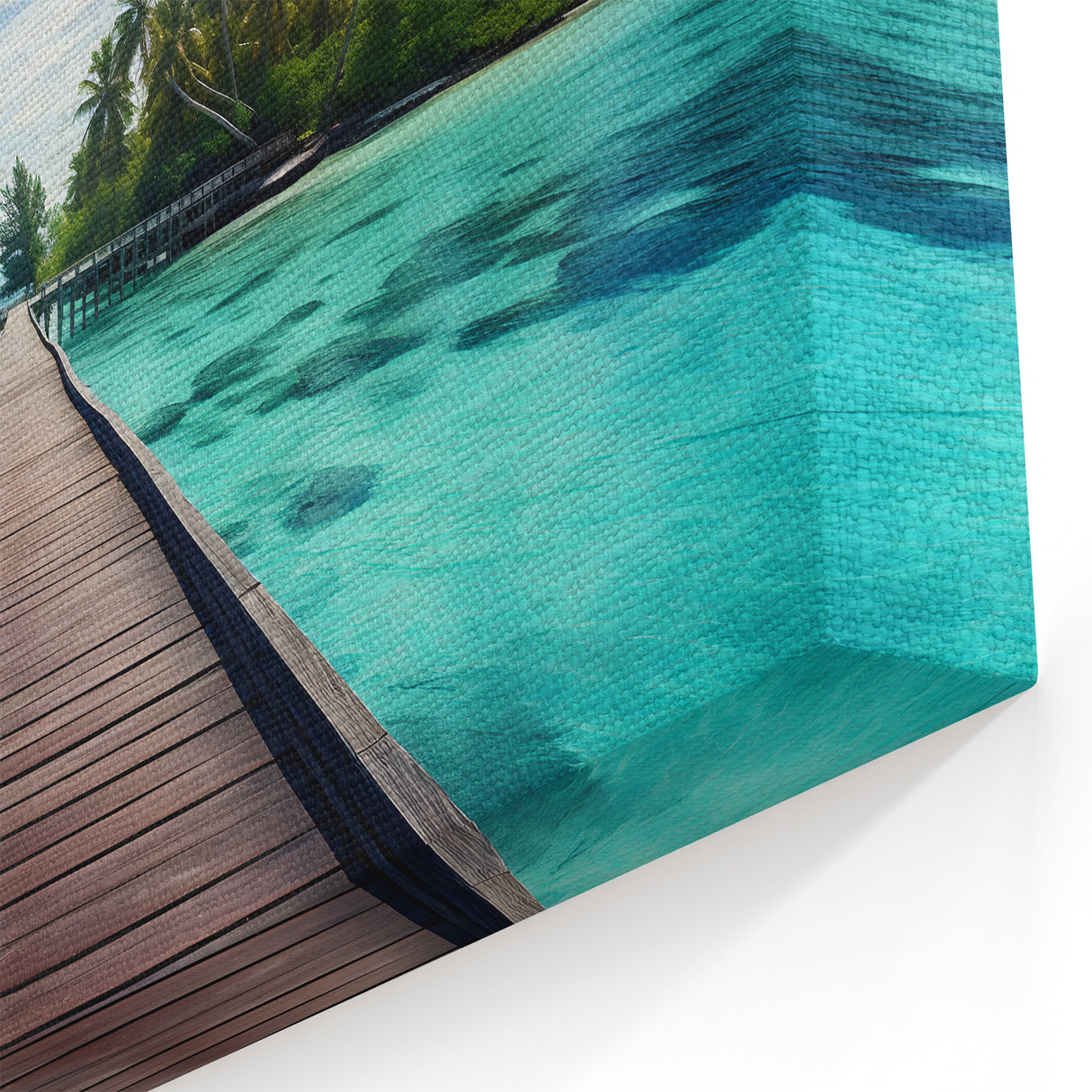 Maldives Ocean View Wall Art – Scenic Tropical Island Canvas Prints