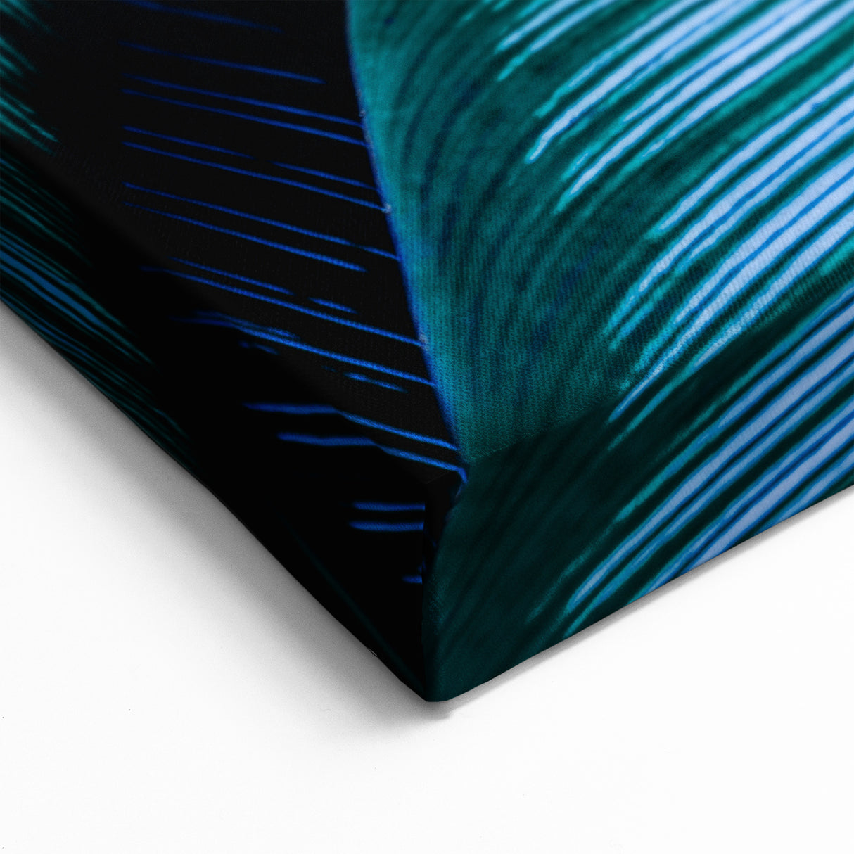 Leaf Photography Art: Vibrant Blue and Green Leaves for Modern Decor