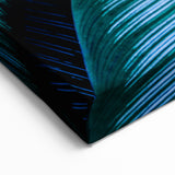 Leaf Photography Art: Vibrant Blue and Green Leaves for Modern Decor