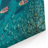 Martinique Acrylic Art - Boats on Caribbean Waters