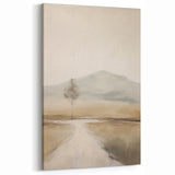 Modern Landscape Abstract | Solitary Tree Art on Canvas