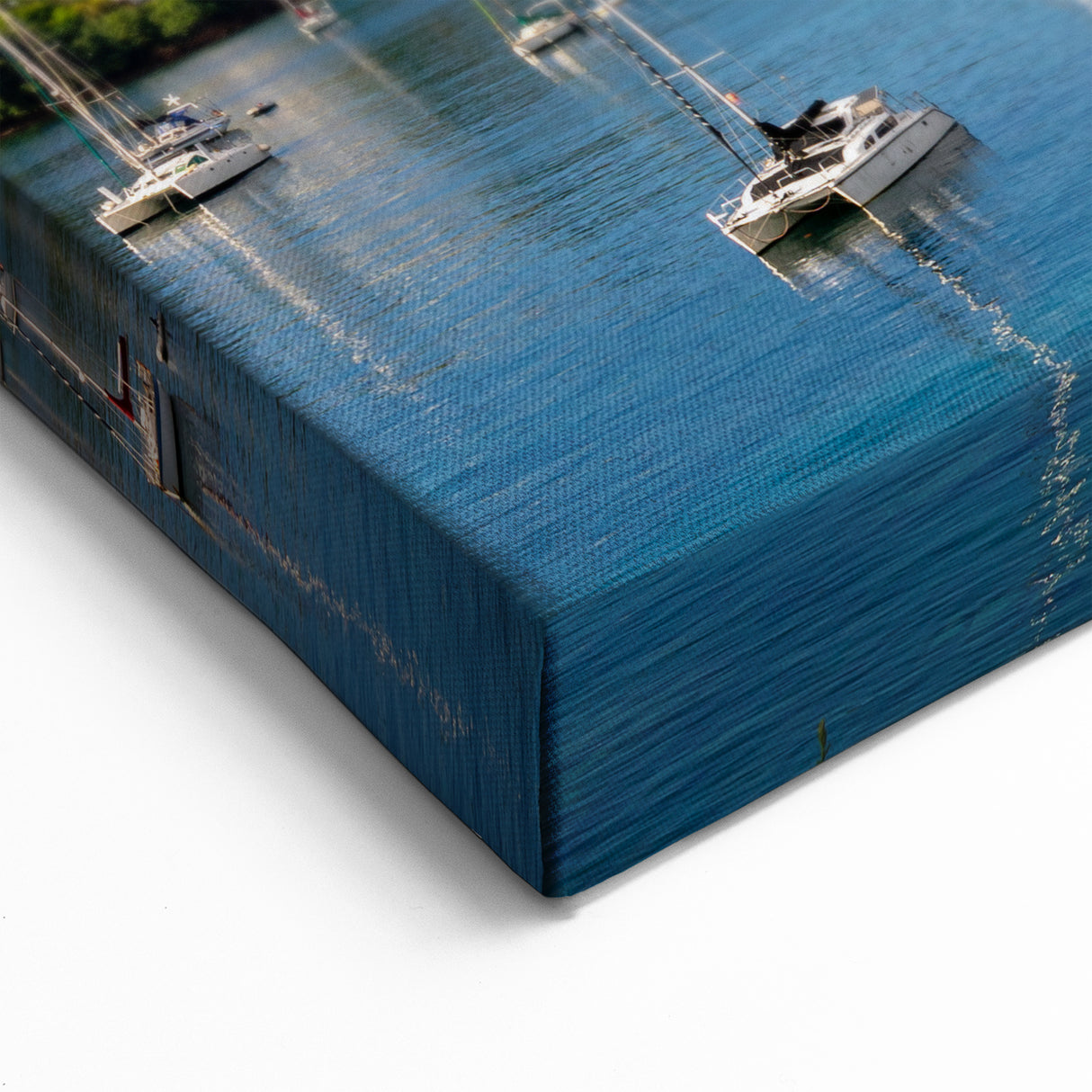 Martinique Canvas Prints - Caribbean Sailboats and Rainbow Art