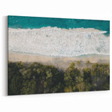 Caribbean Scenery Art - Exotic Beach Waves Martinique Canvas Print