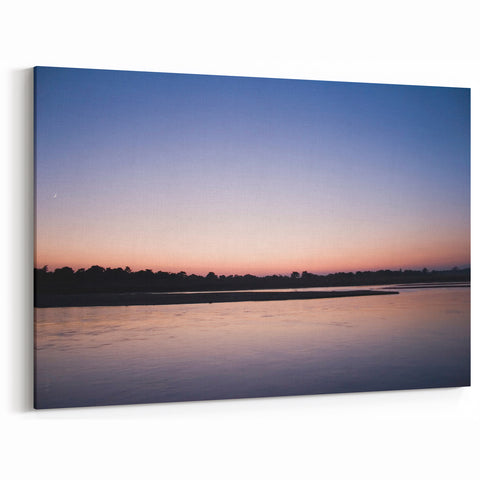Nepal Wall Art - Twilight Reflection Over Calm Waters