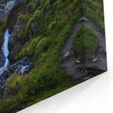 Himalayan Scenery Art - Sunrise Over Snow Capped Mountains and Stream