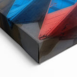 Traditional Nepali Artwork - Woman in Vibrant Dress on Misty Lake