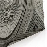 Monochrome Tree Rings: Elegant Tree Wall Art for Modern Homes