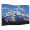 Himalayan Scenery Art - Majestic Snow-Capped Peaks Under Clear Sky