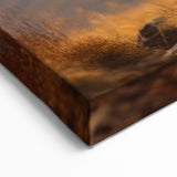 Traditional Nepali Artwork - Majestic Yaks in Golden Autumn Landscape