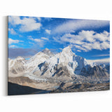 Mount Everest Prints - Majestic Himalayan Peaks Under Blue Sky