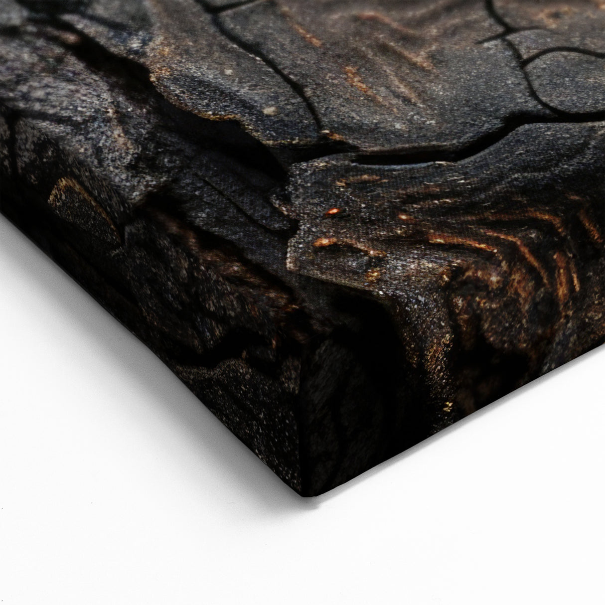 Burnt Tree Bark: Rustic Tree Wall Art for Nature-Inspired Interiors
