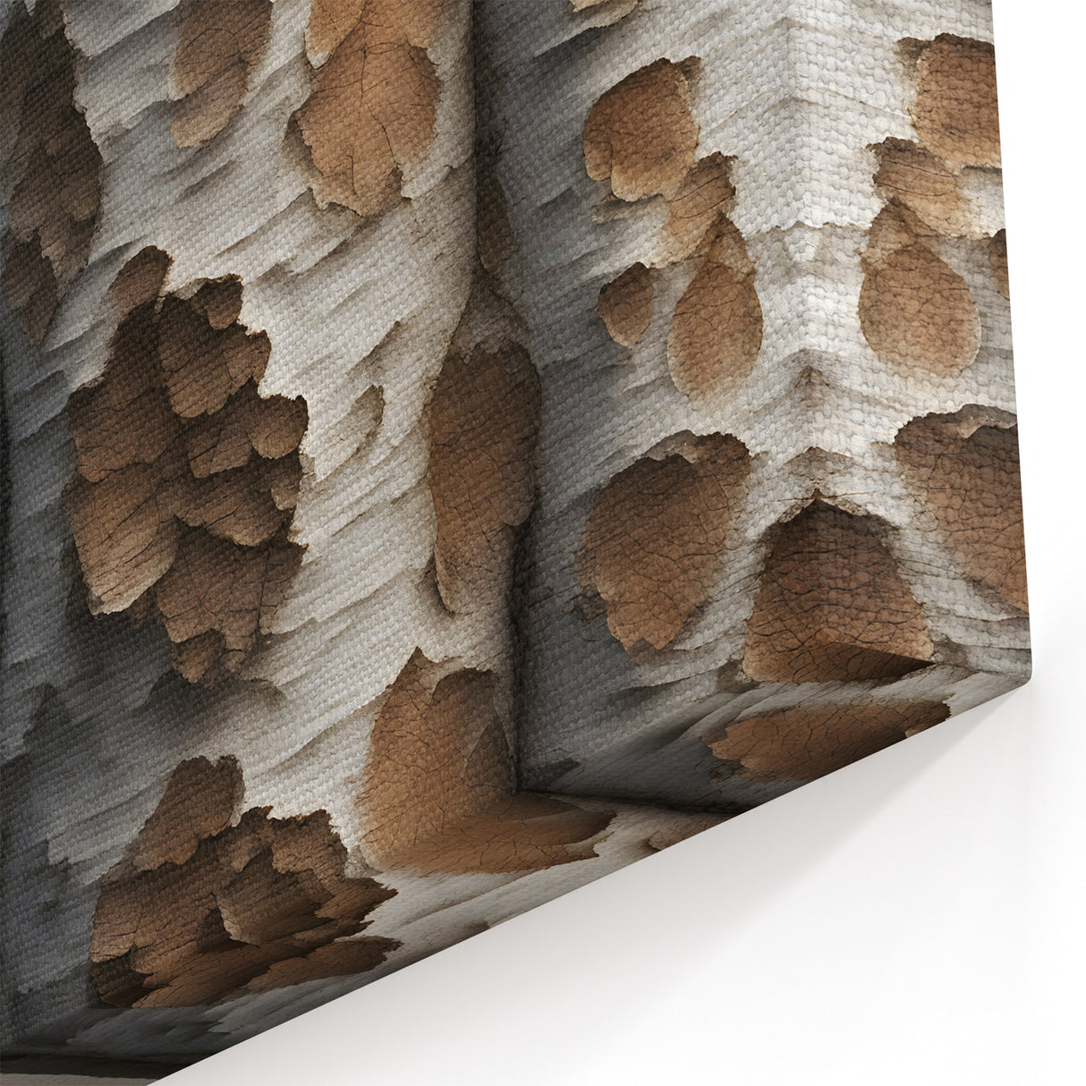 Peeling Birch Bark: Minimalist Tree Wall Art for Modern Home Decor