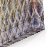 Nature Wall Art - Close-Up Fish Scale Texture Photography Canvas Print